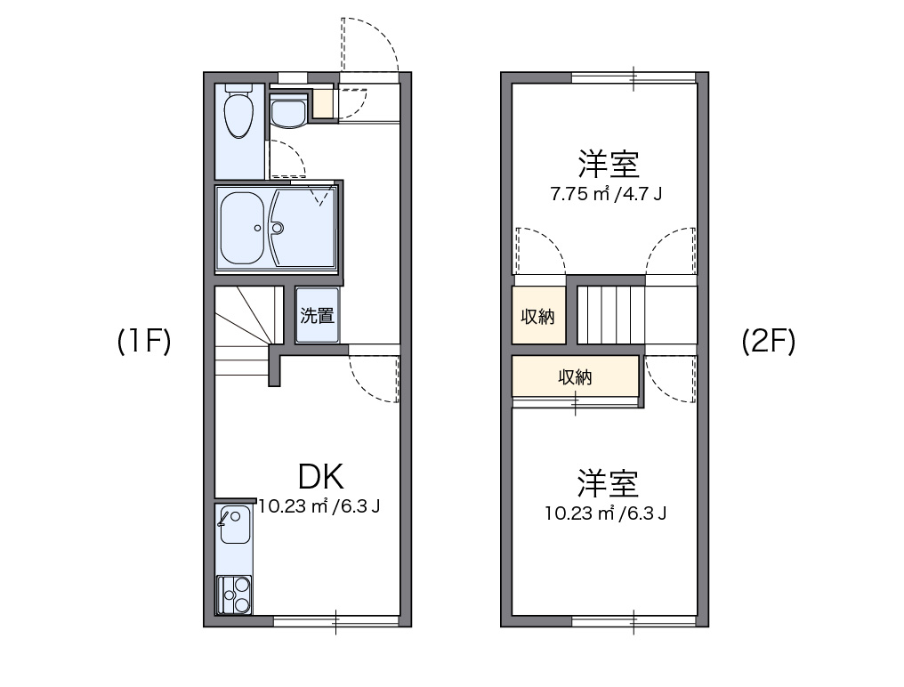 レオパレスフローラＫ 間取り