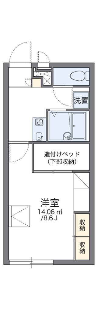 レオパレス北富岡 間取り