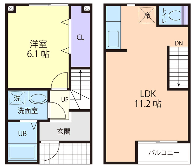 サイドパイン　Ⅱ　Ｂ 間取り