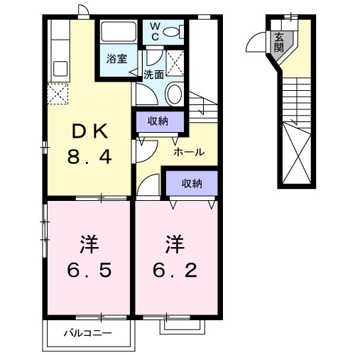 レジデンスアクティブＩ 間取り