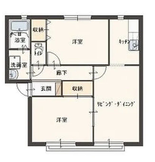 【収益物件】サンファミリア 間取図・土地図