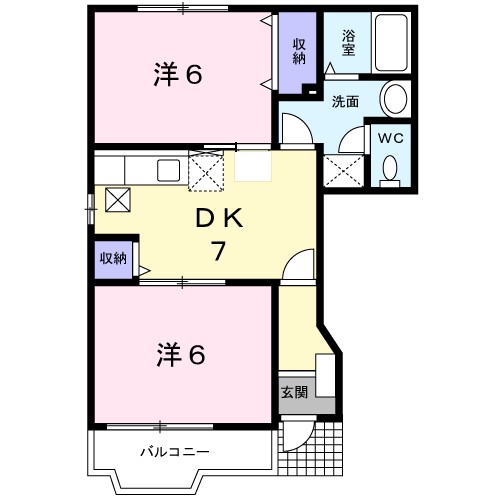 サニーパレスＢ 間取り