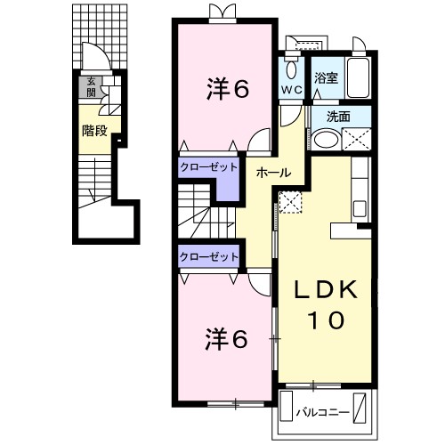 アースリバーＢ 間取り