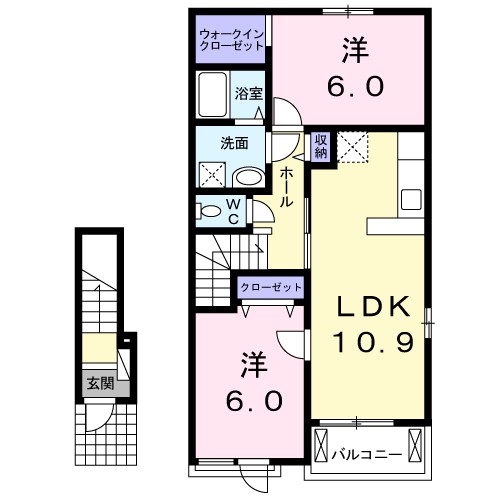 アロハ　ガーデン　Ｂ 間取り