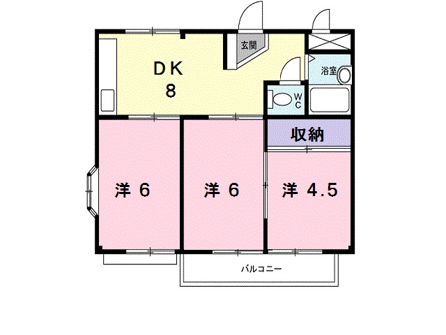 エルディム菊池Ａ 間取り