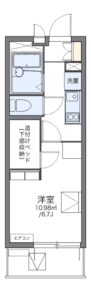 レオパレス駅東 間取り