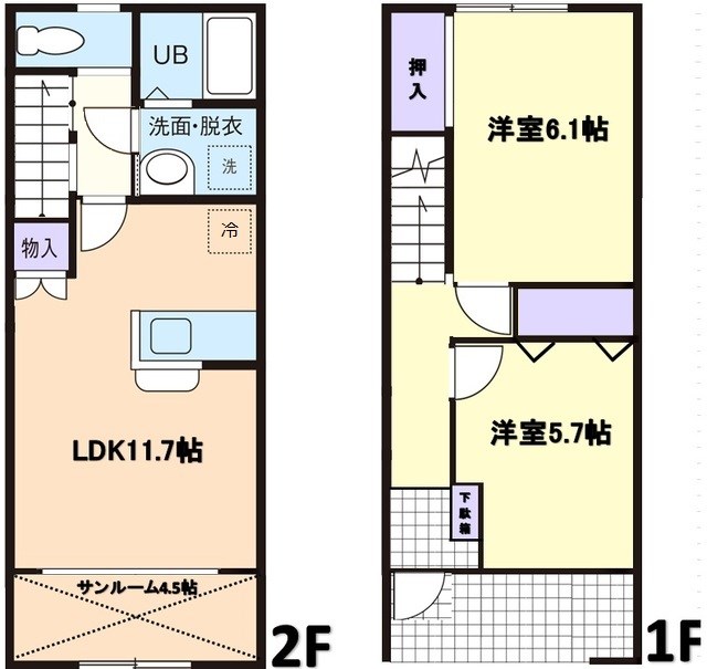 ＰＯＲＴＥ　ＢＯＮＨＥＵＲ　Ａ（ポルト　ボヌール） 間取り