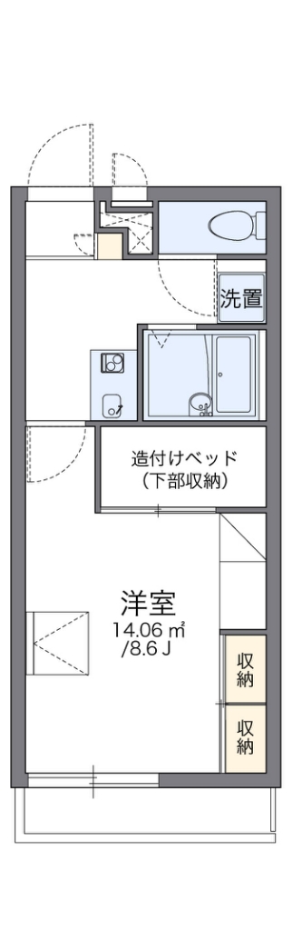 レオパレスアネックス白鷺 間取り