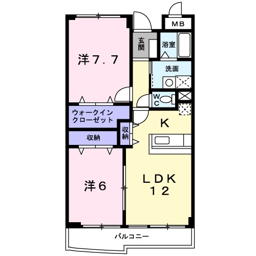クラージュ　アン 間取り