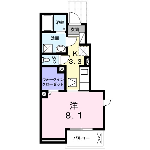 クレール上三川 間取り