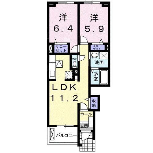 サンディーアＡ 間取り