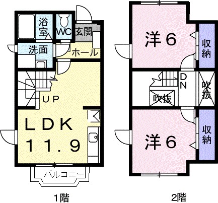フレグランスしらさぎＡ 間取り