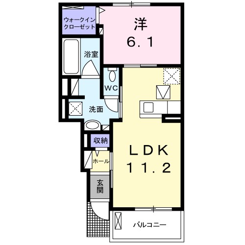 パールＮＩＲＡＧＡＷＡ　Ⅱ 間取り