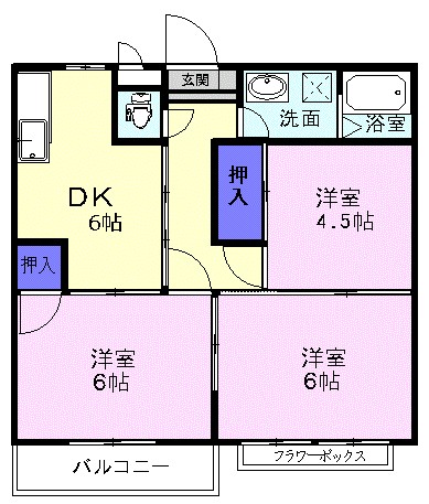 クリアヴィレッジＣ 間取り
