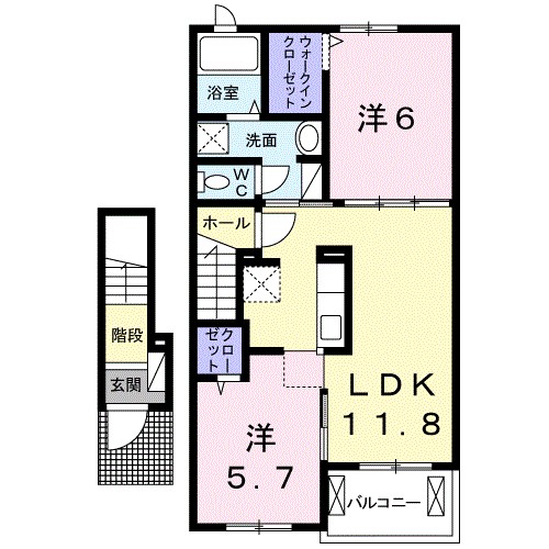 アンジュ・ブローテＢ 間取り