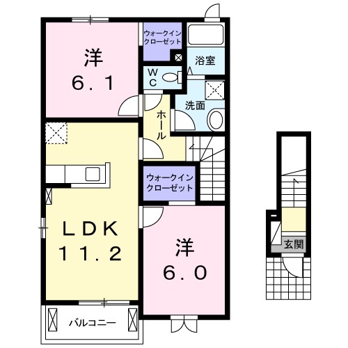 クオレッティＢ 間取り