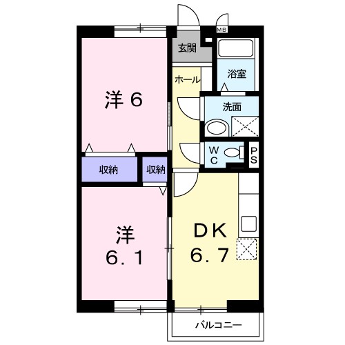 プレミールＥｓｔⅠ 間取り