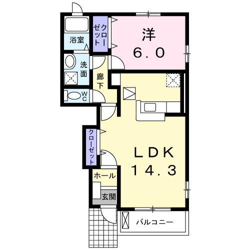 アン・ボヌールＢ 間取り