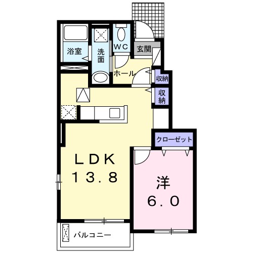 コンフォルト　Ⅰ 間取り