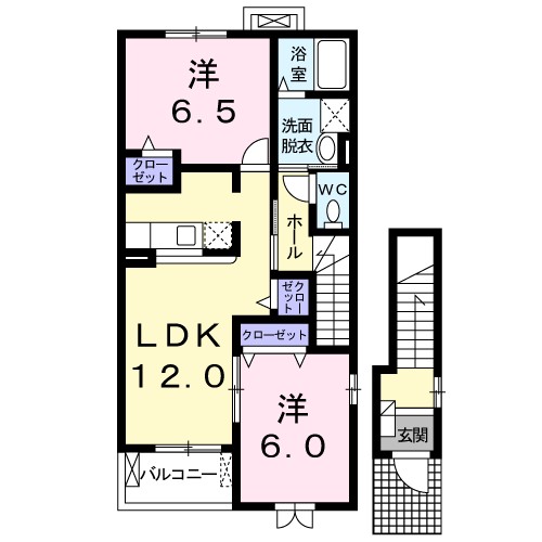 プリュジュール・Ｆ　Ｂ 間取り