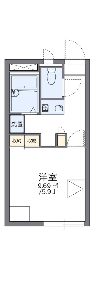 レオパレスＨＡＺＵＫＩ 代表的な間取のため実際の間取とは異なる場合があります