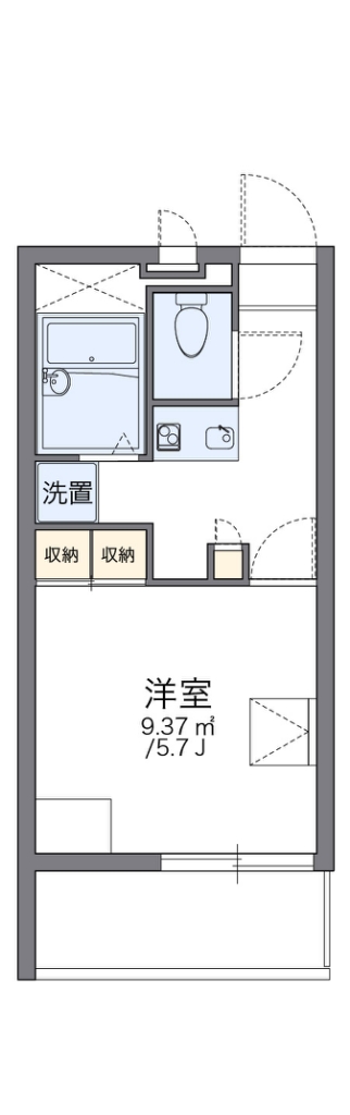レオパレスポワールみゆきⅡ 間取り