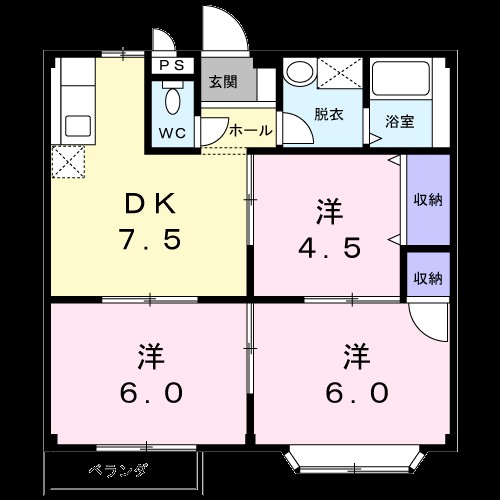 アビーロードＡ 間取り